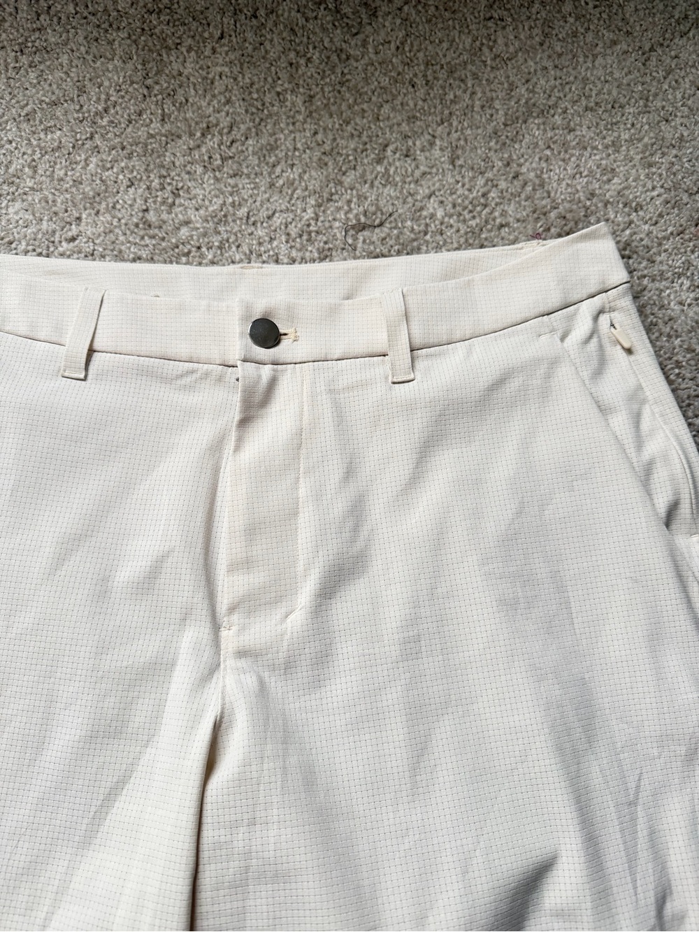 NWOT lululemon Men's Cream Chino ABC Slim Fit Golf Trouser Pants 28” Inseam - Picture 4 of 7